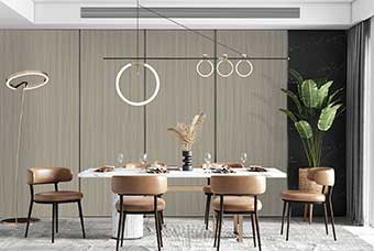 黄冈轻奢风格-餐厅