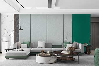 黄冈轻奢风格-客厅